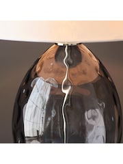 Gallery Home Grey Elin Dimple Table Lamp - Image 3 of 5