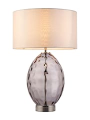 Gallery Home Grey Elin Dimple Table Lamp - Image 4 of 5