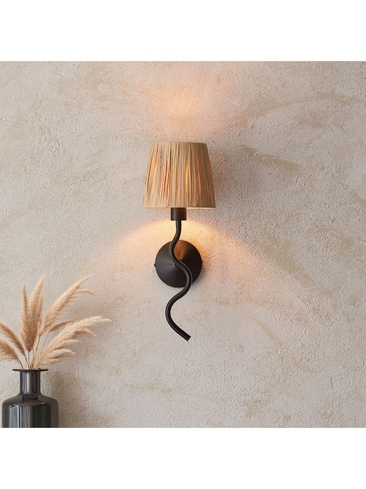 Gallery Home Black Wriggle Wall Light - Image 1 of 6