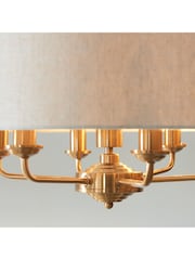 Gallery Home Vintage Brass Highclere Pendant Large Ceiling Light - Image 4 of 7