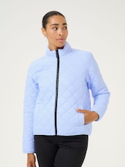 Kaffe Blue KAloreen Padded Jacket - Image 1 of 6