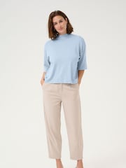 Kaffe Blue KAlizza Turtleneck Fit Jumper - Image 2 of 5