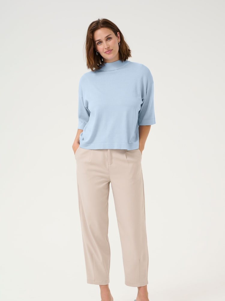 Kaffe Blue KAlizza Turtleneck Fit Jumper - Image 2 of 5 Kaffe Blue KAlizza Turtleneck Fit Jumper - Image 2 of 5