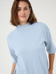 Kaffe Blue KAlizza Turtleneck Fit Jumper - Image 3 of 5