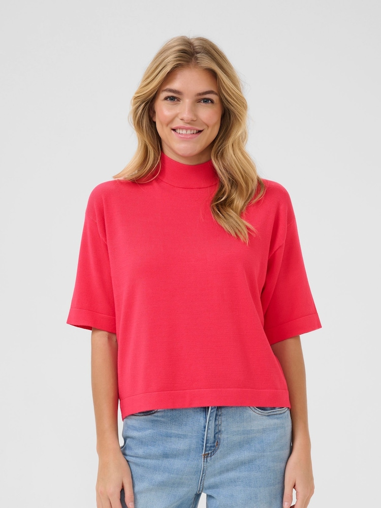 Kaffe Loose Fit Red KAlizza Jumper - Image 1 of 6