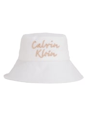 Calvin Klein White Bucket Hat - Image 1 of 2