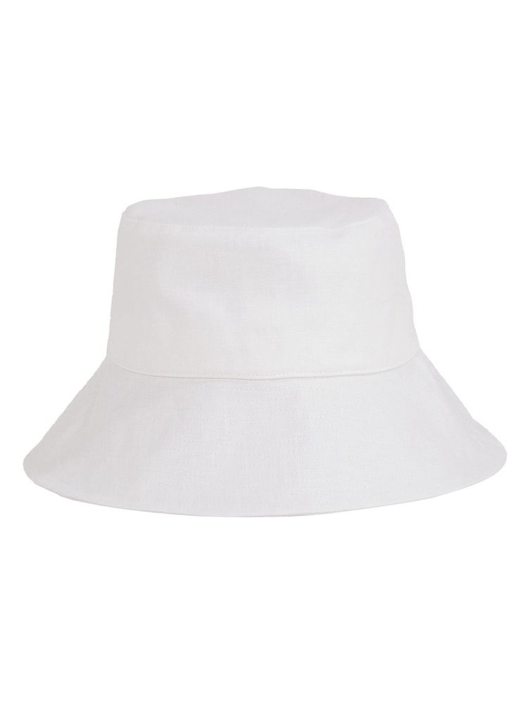 Calvin Klein White Bucket Hat - Image 2 of 2