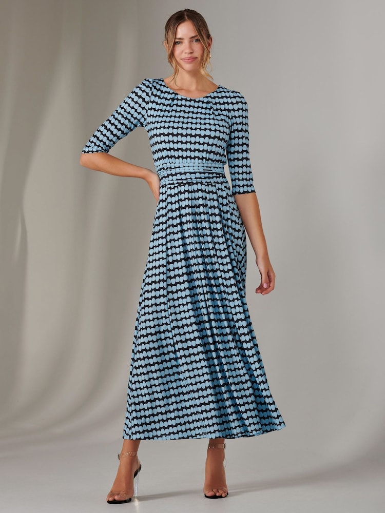 Azul oscuro - Jolie Moi Enya 3/4 Sleeve Jersey Midaxi Dress - Imagen 6 de 6 Azul oscuro - Jolie Moi Enya 3/4 Sleeve Jersey Midaxi Dress - Imagen 6 de 6