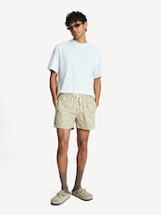 Frescobol Carioca Cream Rio Swim Shorts Palmeira Print - Image 1 of 1