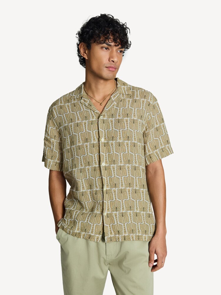 Frescobol Carioca Cream Roberto Palmeira Printed Shirt - Image 1 of 5