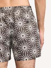 Frescobol Carioca Brown O Sol Print Rio Swim Shorts - Image 3 of 3