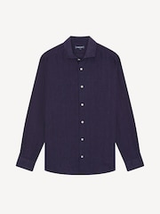 Frescobol Carioca Navy Antonio Long Sleeve Shirt - Image 3 of 4