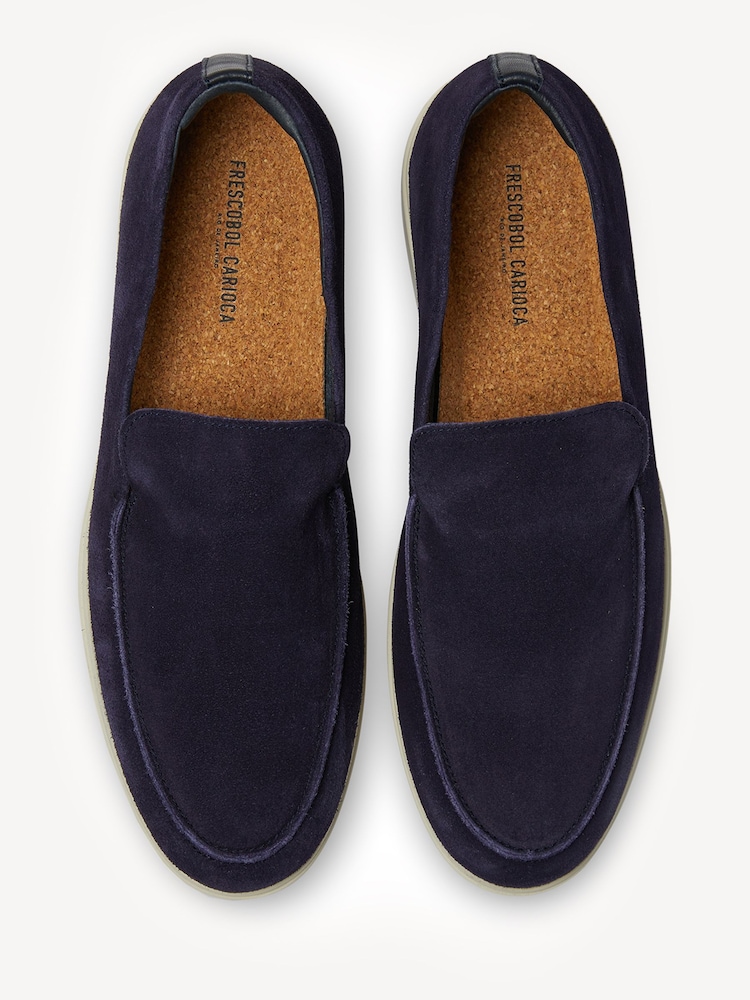 Frescobol Carioca Blue Miguel Suede Loafers - Image 2 of 3