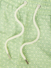 Frescobol Carioca Green Ipanema Micro Print Rio Swim Shorts - Image 4 of 5