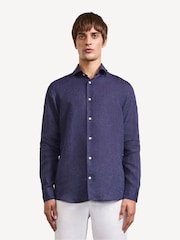 Frescobol Carioca Mid Blue Antonio Long Sleeve Shirt - Image 1 of 3