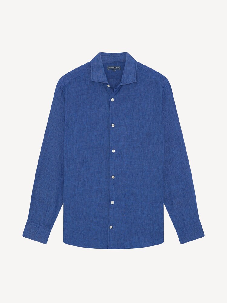 Frescobol Carioca Mid Blue Antonio Long Sleeve Shirt - Image 2 of 3