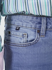 Crew Clothing Company Blue Relaxed Leg Crop Jeans - Image 9 of 10