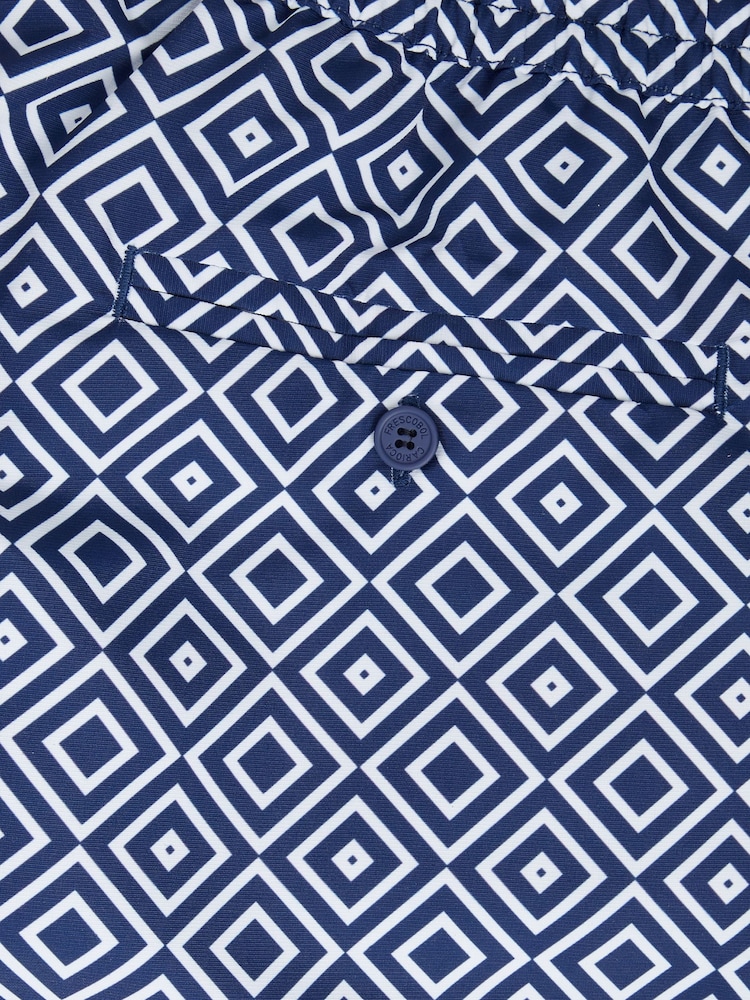 Frescobol Carioca Blue Rio Swim Shorts Copacabana Print - Image 5 of 5