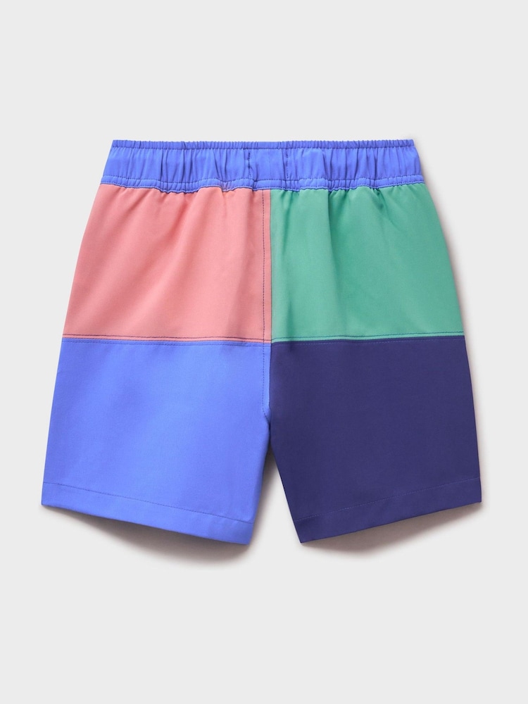 Crew Clothing Company Blue Printed Swim Shorts - Image 2 of 3