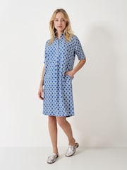 Crew Clothing Company Leah Geo Print Shift Shirt Dress - صورة 1 من 5