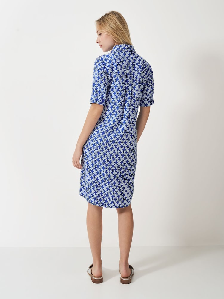 Crew Clothing Company Leah Geo Print Shift Shirt Dress - صورة 2 من 5