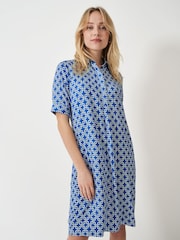 Crew Clothing Company Leah Geo Print Shift Shirt Dress - صورة 3 من 5