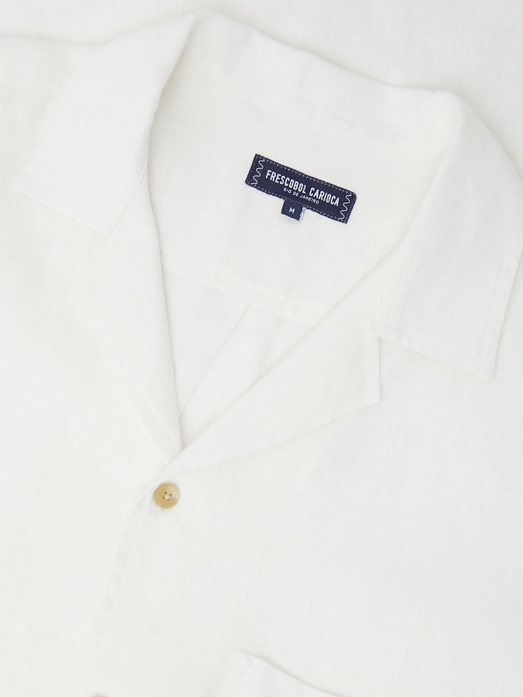 Frescobol Carioca White Alves O Sol Embroidered Shirt - Image 5 of 5