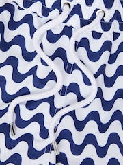 Frescobol Carioca Blue & White Rio Swim Shorts Copacabana Print - Image 4 of 5