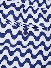 Frescobol Carioca Blue & White Rio Swim Shorts Copacabana Print - Image 5 of 5