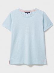 Crew Clothing Company Stripe Crew Neck 100% Cotton Stripe T-Shirt - صورة 5 من 5