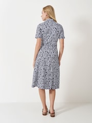 Crew Clothing Company Blue Dani Wrap Front Dress - Image 2 of 5