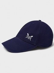 Crew Clothing Company Blue 100% Cotton Crew Cap - Image 5 of 6