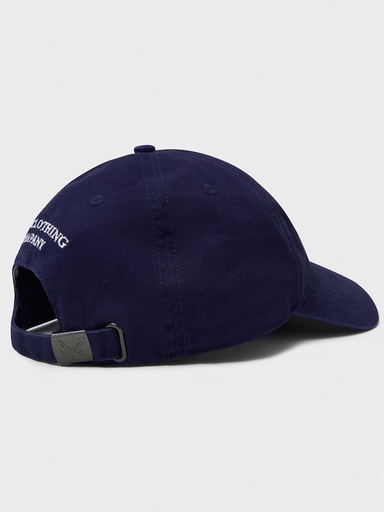 Crew Clothing Company Blue 100% Cotton Crew Cap - Image 6 of 6