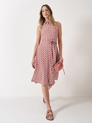 Crew Clothing Company Red Emma Sleeveless Jersey Shirt Dress - Image 1 of 5