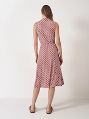 Crew Clothing Company Red Emma Sleeveless Jersey Shirt Dress - Image 2 of 5