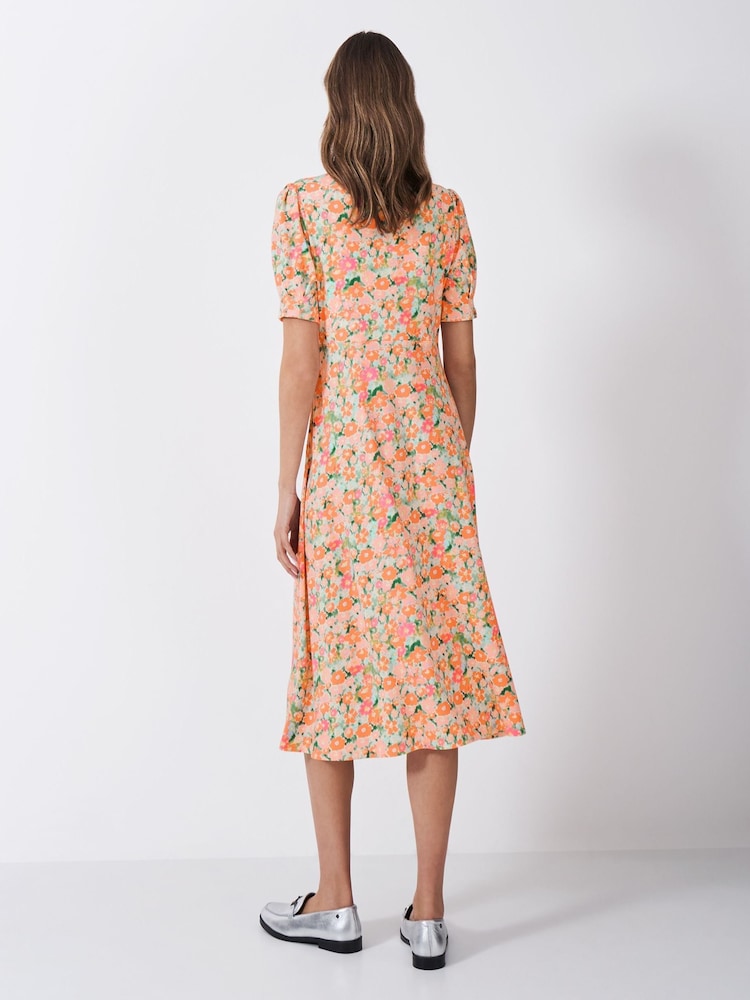 Crew Clothing Company Scarlet Jersey Printed Tea Dress - Image 2 of 5
