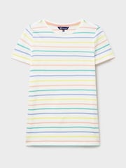Crew Clothing Company Green Breton Striped 100% Cotton T-Shirt - Image 5 of 5