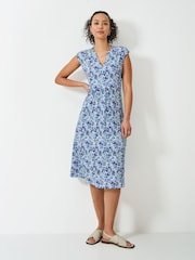 Crew Clothing Blue Nina Sleeveless Jersey Dress - Image 1 of 5