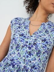 Crew Clothing Blue Nina Sleeveless Jersey Dress - Image 4 of 5