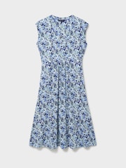 Crew Clothing Blue Nina Sleeveless Jersey Dress - Image 5 of 5