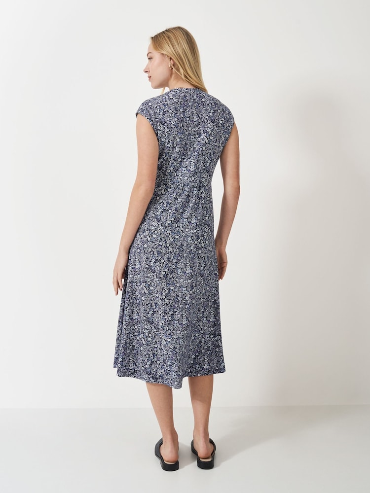 Crew Clothing Blue Nina Sleeveless Jersey Dress - Image 2 of 5