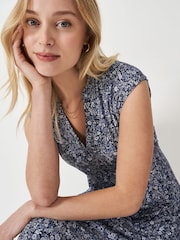 Crew Clothing Blue Nina Sleeveless Jersey Dress - Image 4 of 5