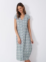 Crew Clothing Alyssia Button Through Jersey Dress - Image 3 of 5