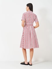 Crew Clothing Red Eleanor 100% Cotton Shirt Dress - Image 2 of 5