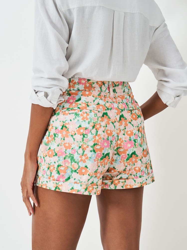 Crew Clothing Orange Tilda Chino Shorts - Image 2 of 5
