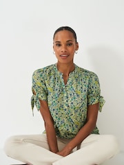 Crew Clothing Company Yellow Lucie Floral Print Blouse - Image 1 of 5