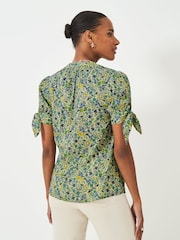 Crew Clothing Company Yellow Lucie Floral Print Blouse - Image 2 of 5
