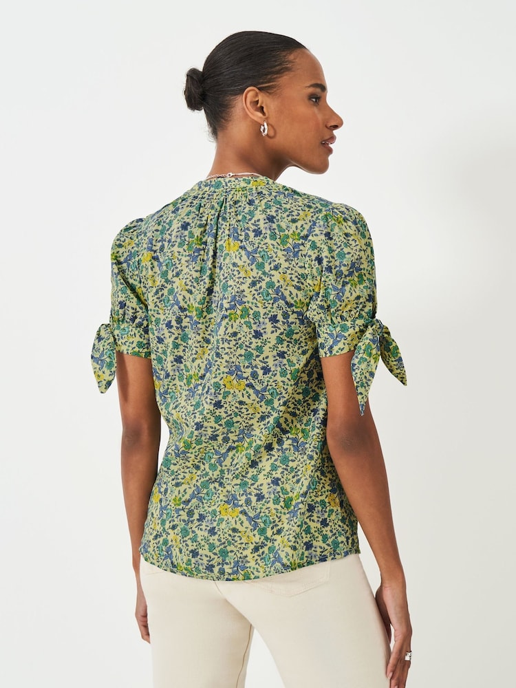 Crew Clothing Company Yellow Lucie Floral Print Blouse - Image 2 of 5