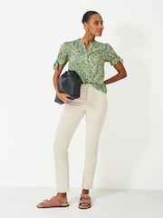 Crew Clothing Company Yellow Lucie Floral Print Blouse - Image 3 of 5