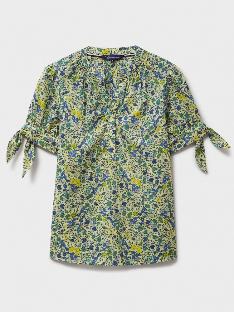 Crew Clothing Company Yellow Lucie Floral Print Blouse - Image 5 of 5